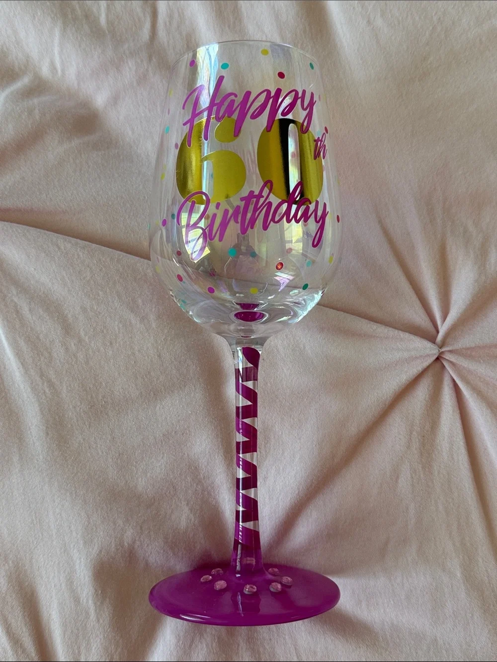 Top Shelf 60th Birthday Wine Glass